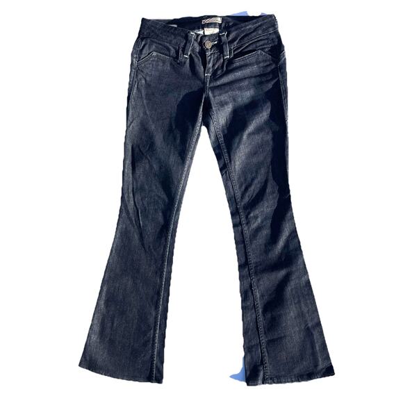 William Rast Y2K Savoy Regular Rise Trouser Jeans Dark Wash Boot Cut Womens 24 - Picture 1 of 5